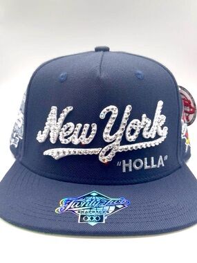 Custom Twnty Two Yankees Jay-Z 25th anniversary Rhinestone Snapback